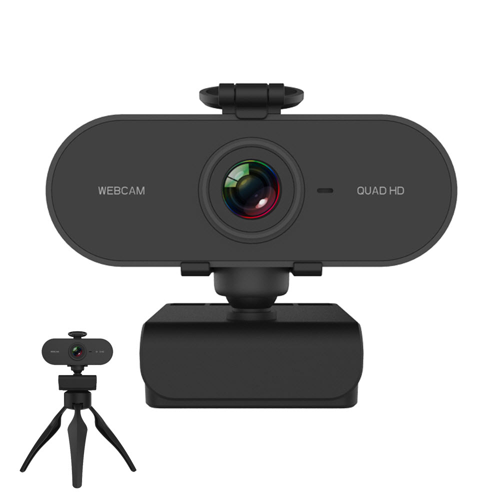 Webcam 2K Full HD Web Camera With Microphone USB Plug