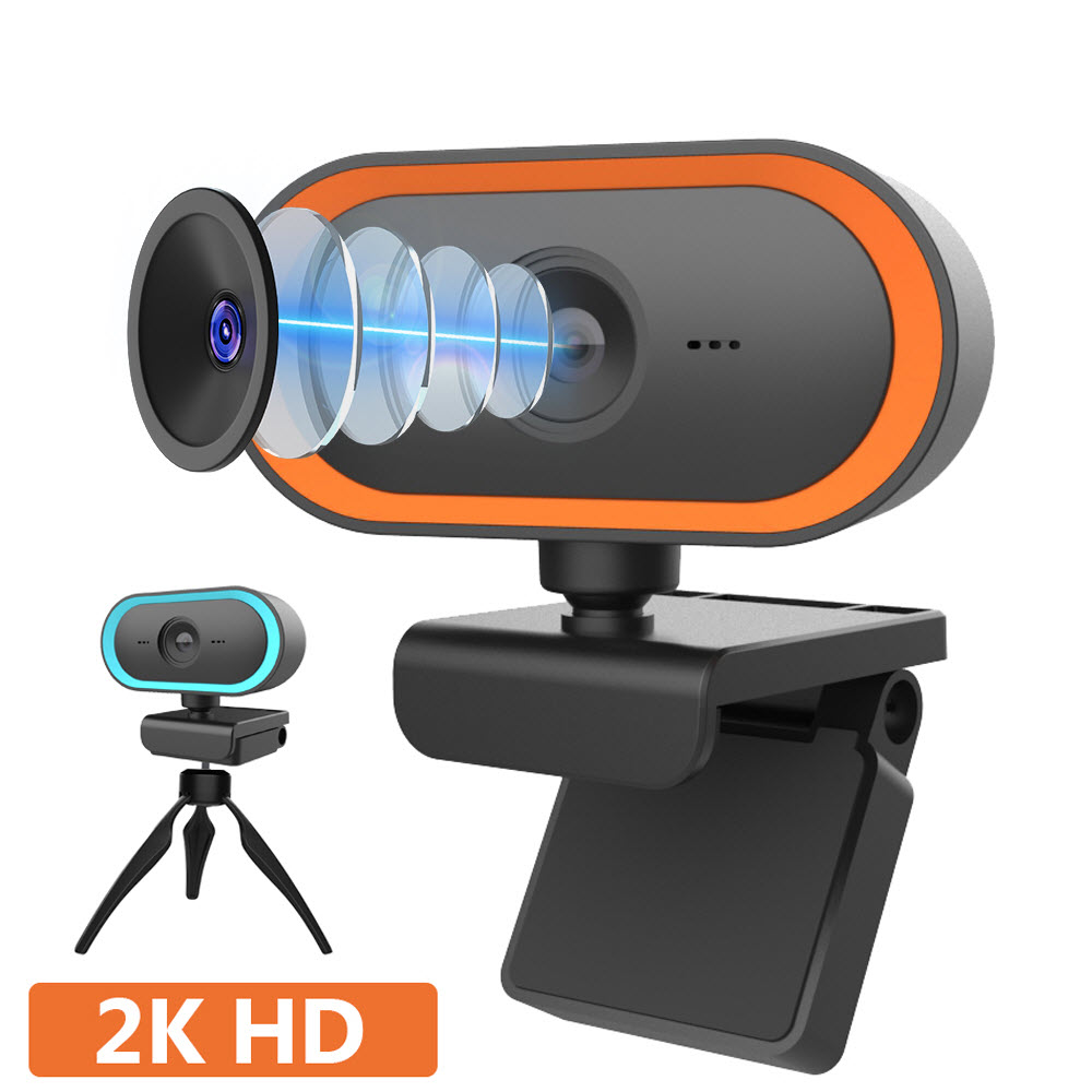 Webcam 2K HD Video Mini Web Camera 1080P With Microphone